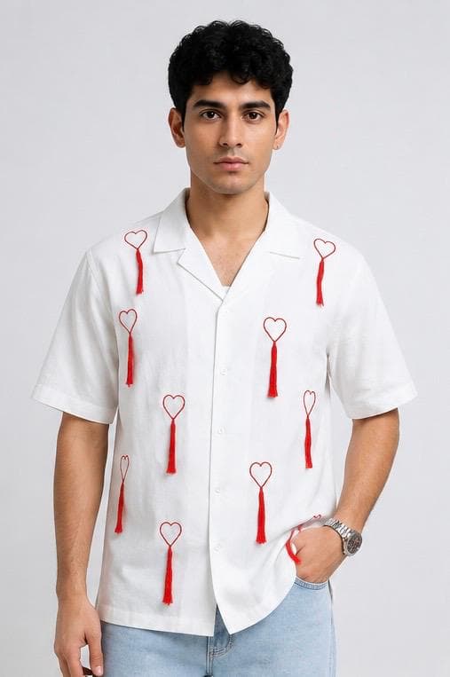 Heart Tassel Shirt